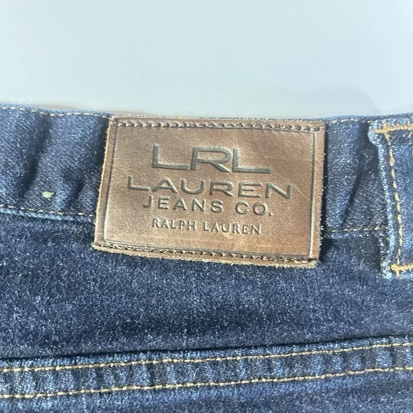LRL Lauren Ralph Lauren Jeans Womens 12P Size 12 Petite Classic Straight Denim - Picture 12 of 12